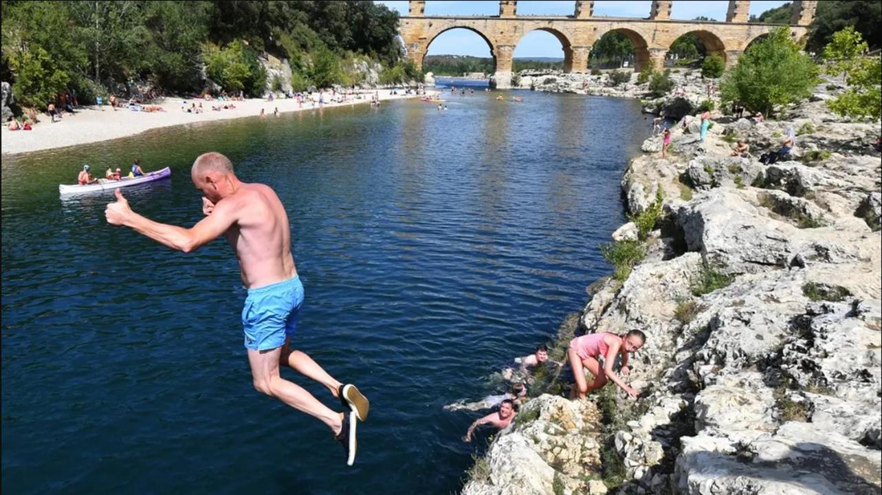 Tente Safari Au Pont Du Gard Vers-Pont-du-Gard Exteriör bild